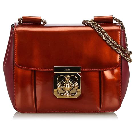 chloe elsie bag red|chloe elsie crossbody bag.